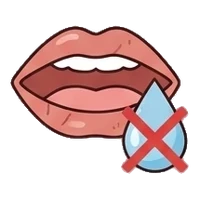 Dry mouth with too little saliva