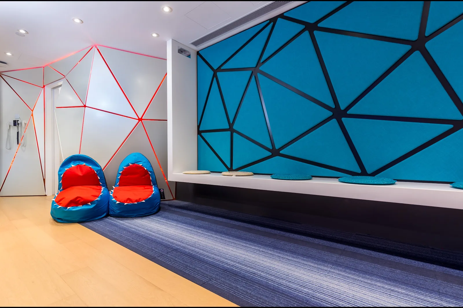 Children’s corner in the waiting area at Smith & Jain Dentists